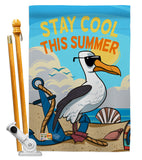 Stay Cool This Summer - Fun In The Sun Summer Vertical Impressions Decorative Flags HG192122 Made In USA