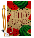 Watermelon Summer - Fun In The Sun Summer Vertical Impressions Decorative Flags HG192185 Made In USA