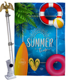 Summer Chilling - Fun In The Sun Summer Vertical Impressions Decorative Flags HG192347 Made In USA