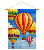 Hot Air Balloon Mass - Fun In The Sun Summer Vertical Impressions Decorative Flags HG192536 Made In USA