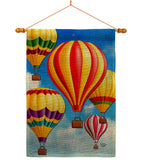 Hot Air Balloon Mass - Fun In The Sun Summer Vertical Impressions Decorative Flags HG192536 Made In USA