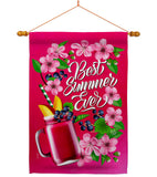 Summer Smoothie - Fun In The Sun Summer Vertical Impressions Decorative Flags HG192608 Made In USA