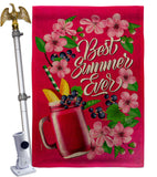 Summer Smoothie - Fun In The Sun Summer Vertical Impressions Decorative Flags HG192608 Made In USA