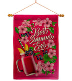 Summer Smoothie - Fun In The Sun Summer Vertical Impressions Decorative Flags HG192608 Made In USA