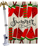 Sweet Watermelon - Fun In The Sun Summer Vertical Impressions Decorative Flags HG192614 Made In USA