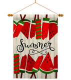 Sweet Watermelon - Fun In The Sun Summer Vertical Impressions Decorative Flags HG192614 Made In USA