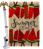 Sweet Watermelon - Fun In The Sun Summer Vertical Impressions Decorative Flags HG192614 Made In USA