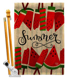 Sweet Watermelon - Fun In The Sun Summer Vertical Impressions Decorative Flags HG192614 Made In USA