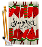 Sweet Watermelon - Fun In The Sun Summer Vertical Impressions Decorative Flags HG192614 Made In USA