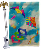Blue Sky Kites - Fun In The Sun Summer Vertical Impressions Decorative Flags HG192641 Made In USA