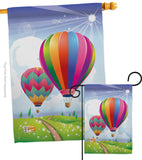 Balloon Festival - Fun In The Sun Summer Vertical Impressions Decorative Flags HG106058 Made In USA