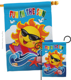 Fun in the Sun - Fun In The Sun Summer Vertical Impressions Decorative Flags HG106069 Made In USA