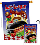 Bar B Que - Fun In The Sun Summer Vertical Impressions Decorative Flags HG106071 Made In USA