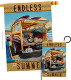 Surfer Girl - Fun In The Sun Summer Vertical Impressions Decorative Flags HG106073 Made In USA