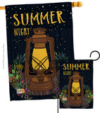 Summer Night Lantern - Fun In The Sun Summer Vertical Impressions Decorative Flags HG106082 Made In USA