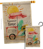 Summer Time - Fun In The Sun Summer Vertical Impressions Decorative Flags HG106088 Made In USA