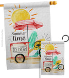 Summer Time - Fun In The Sun Summer Vertical Impressions Decorative Flags HG106088 Made In USA