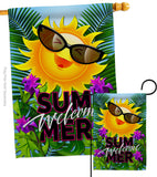 Joyful Sun - Fun In The Sun Summer Vertical Impressions Decorative Flags HG106098 Made In USA