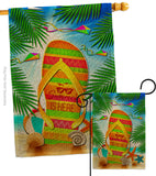 Summer Flip Flop - Fun In The Sun Summer Vertical Impressions Decorative Flags HG106099 Made In USA