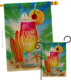 Enjoy Every Moment - Fun In The Sun Summer Vertical Impressions Decorative Flags HG106101 Made In USA