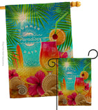 Summer In Paradise - Fun In The Sun Summer Vertical Impressions Decorative Flags HG106103 Made In USA