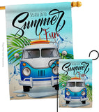 Splash Into - Fun In The Sun Summer Vertical Impressions Decorative Flags HG106115 Made In USA
