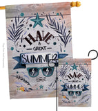 Have a Great Summer - Fun In The Sun Summer Vertical Impressions Decorative Flags HG137016 Made In USA