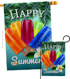 Happy Summer Pop - Fun In The Sun Summer Vertical Impressions Decorative Flags HG137027 Made In USA