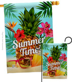 Summer Beach Time - Fun In The Sun Summer Vertical Impressions Decorative Flags HG137057 Made In USA