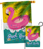 Summer Pool Party - Fun In The Sun Summer Vertical Impressions Decorative Flags HG137060 Made In USA