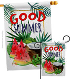 Good Summer Fruite - Fun In The Sun Summer Vertical Impressions Decorative Flags HG137065 Made In USA