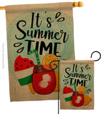 It's Summer Time - Fun In The Sun Summer Vertical Impressions Decorative Flags HG137240 Made In USA