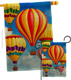 Hot Air Balloon Mass - Fun In The Sun Summer Vertical Impressions Decorative Flags HG192536 Made In USA