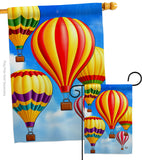 Hot Air Balloon Mass - Fun In The Sun Summer Vertical Impressions Decorative Flags HG192536 Made In USA