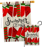 Sweet Watermelon - Fun In The Sun Summer Vertical Impressions Decorative Flags HG192614 Made In USA