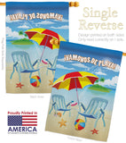 Vamonos de Playa - Fun In The Sun Summer Vertical Impressions Decorative Flags HG120025 Made In USA
