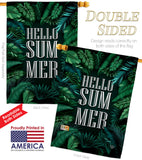 Hello Summer - Fun In The Sun Summer Vertical Impressions Decorative Flags HG190070 Made In USA