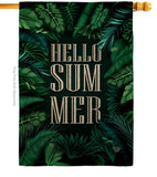 Hello Summer - Fun In The Sun Summer Vertical Impressions Decorative Flags HG190070 Made In USA