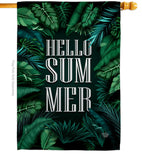 Hello Summer - Fun In The Sun Summer Vertical Impressions Decorative Flags HG190070 Made In USA