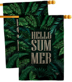 Hello Summer - Fun In The Sun Summer Vertical Impressions Decorative Flags HG190070 Made In USA