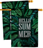 Hello Summer - Fun In The Sun Summer Vertical Impressions Decorative Flags HG190070 Made In USA