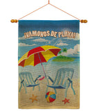 Vamonos de Playa - Fun In The Sun Summer Vertical Impressions Decorative Flags HG120025 Made In USA