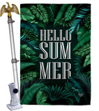 Hello Summer - Fun In The Sun Summer Vertical Impressions Decorative Flags HG190070 Made In USA