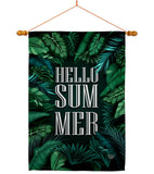 Hello Summer - Fun In The Sun Summer Vertical Impressions Decorative Flags HG190070 Made In USA