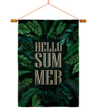 Hello Summer - Fun In The Sun Summer Vertical Impressions Decorative Flags HG190070 Made In USA