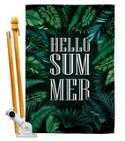 Hello Summer - Fun In The Sun Summer Vertical Impressions Decorative Flags HG190070 Made In USA