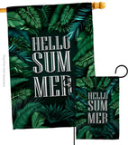 Hello Summer - Fun In The Sun Summer Vertical Impressions Decorative Flags HG190070 Made In USA