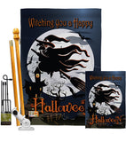 Happy Witching You - Halloween Fall Vertical Impressions Decorative Flags HG112004 Made In USA