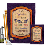 Wicked & Handsome - Halloween Fall Vertical Impressions Decorative Flags HG112019 Made In USA