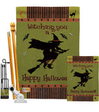 Witching You - Halloween Fall Vertical Impressions Decorative Flags HG112053 Made In USA